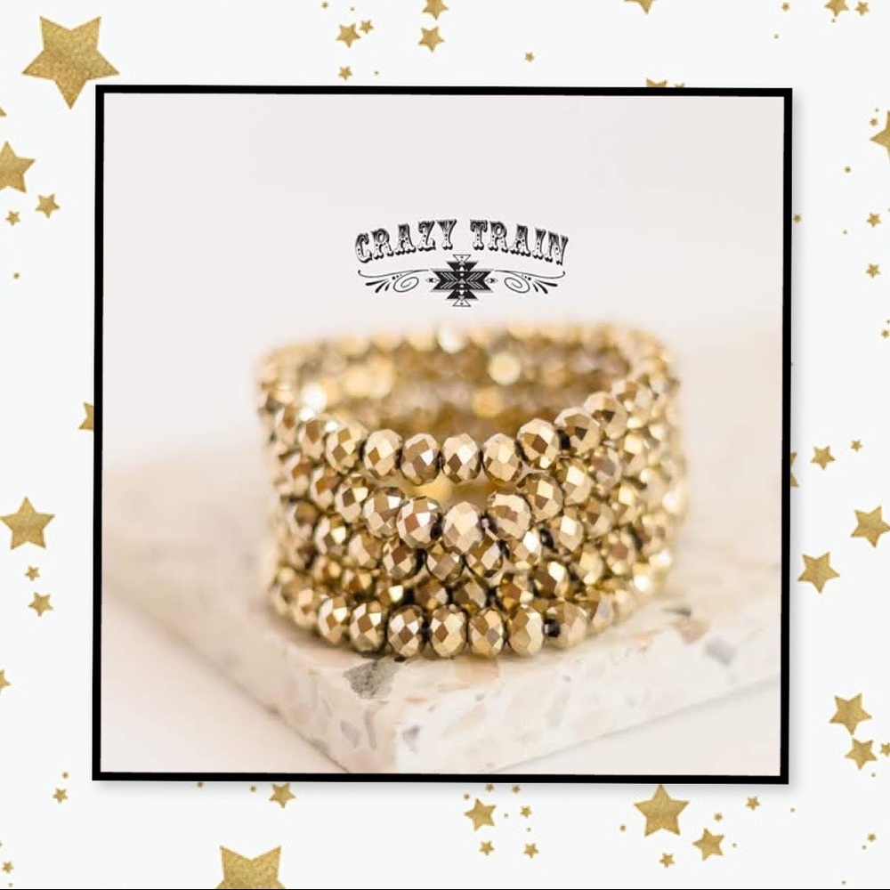 Buy 2,Get 1 FREE! Gold Rush Beaded Bracelet